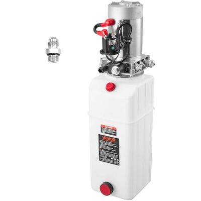 VEVOR 8-delad 12 V DC enkel effekt hydraulisk pump, 3,4 l/min flödesdumpningspump, maximalt avlastningstryck på 22 MPa, för fordonslyft, saxlyft VEVOR 8-delad 12 V DC enkel effekt hydraulisk pump, 3,4 l/min flödesdumpningspump, maximalt avlastningstryck på 22 MPa, för fordonslyft, saxlyft