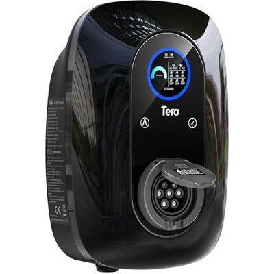 Tera EV Oplader met reservering, 16 A, typ 2, 11 kW, thuislaadstation, 400 V, vägglåda, CE-certificeerd, handmativ strömreglering, laadtijdplanning av alla EV's en PHEV's, Model W03, twart Tera EV Oplader met reservering, 16 A, typ 2, 11 kW, thuislaadstation, 400 V, vägglåda, CE-certificeerd, handmativ strömreglering, laadtijdplanning av alla EV's en PHEV's, Model W03, twart