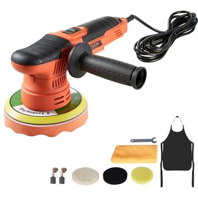 VEVOR Slumpmässig polermaskin för bil, 650 W, dubbelverkande polermaskin, 150 mm, med 6 hastigheter, variabla från 2 000 till 6800 varv/min, vaxningssats, polering och skrapborttagning VEVOR Slumpmässig polermaskin för bil, 650 W, dubbelverkande polermaskin, 150 mm, med 6 hastigheter, variabla från 2 000 till 6800 varv/min, vaxningssats, polering och skrapborttagning