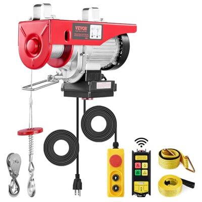 VEVOR Max. 600 kg, trådlös fjärrkontroll 4,2 m, enkel kabel lyfthöjd 12 m, nödstopp hiss, lyft för garage, lager, fabrik VEVOR Max. 600 kg, trådlös fjärrkontroll 4,2 m, enkel kabel lyfthöjd 12 m, nödstopp hiss, lyft för garage, lager, fabrik