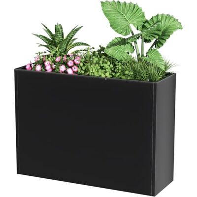 Nessxa Svart metallkruka, 76 cm L x 30 cm B x 61 cm H Nessxa Svart metallkruka, 76 cm L x 30 cm B x 61 cm H