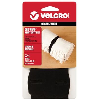 VELCRO Brand VELCRO Märke ONE-WRAP -Ties Återanvändbara förskurna och självgripande för buntslangar, trä, kraftiga förlängningssladdar 3 ct 23 tum x 7/8 tum Svart 90700 VELCRO Brand VELCRO Märke ONE-WRAP -Ties Återanvändbara förskurna och självgripande för buntslangar, trä, kraftiga förlängningssladdar 3 ct 23 tum x 7/8 tum Svart 90700