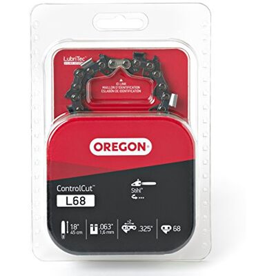 Oregon L68 ControlCut motorsågskedja för 18-tums stång – 68 drivlänkar – kedjan med låg kickback passar flera Stihl modeller Oregon L68 ControlCut motorsågskedja för 18-tums stång – 68 drivlänkar – kedjan med låg kickback passar flera Stihl modeller