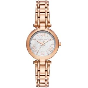 Michael Kors Laney Damklocka, Quartz trehandsverk med armband i rostfritt stål Michael Kors Laney Damklocka, Quartz trehandsverk med armband i rostfritt stål