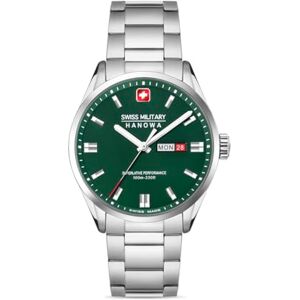 Swiss Military Hanowa herrklocka kvartsur, 43 till 10 bar, män, SMWGH001601, SMWGH0001602, SMWGH001603, SMWGH001610, Silvergrön, Armband Swiss Military Hanowa herrklocka kvartsur, 43 till 10 bar, män, SMWGH001601, SMWGH0001602, SMWGH001603, SMWGH001610, Silvergrön, Armband