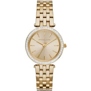Michael Kors Darci Damklocka, Guldfärgad Quartz trehandsverk med armband i rostfritt stål Michael Kors Darci Damklocka, Guldfärgad Quartz trehandsverk med armband i rostfritt stål