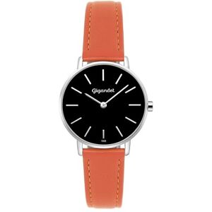 Gigandet Damer analog japansk kvartsurverk klocka med läderarmband G36-021, apelsin Gigandet Damer analog japansk kvartsurverk klocka med läderarmband G36-021, apelsin