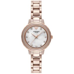 Giorgio Armani dam 32 mm beige keramisk klocka, AR70018 Giorgio Armani dam 32 mm beige keramisk klocka, AR70018