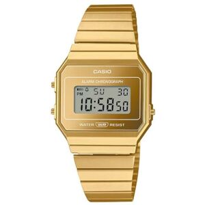 Casio Digital kvartsur för kvinnor med rem i rostfritt stål A700WEVG-9AEF, Guld, vintage Casio Digital kvartsur för kvinnor med rem i rostfritt stål A700WEVG-9AEF, Guld, vintage
