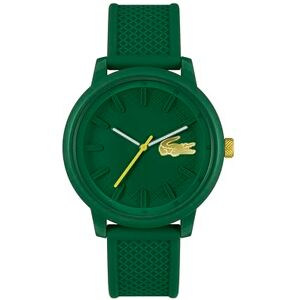 Lacoste Herrklocka med tre visare kvartsurverk .12.12 HERO med silikonband vitt eller grönt, grön, rem Lacoste Herrklocka med tre visare kvartsurverk .12.12 HERO med silikonband vitt eller grönt, grön, rem