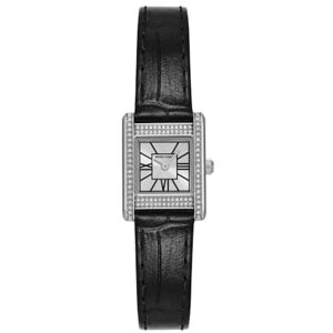 Giorgio Armani damklocka, kvartsrörelse och 31 mm boettstorlek med rostfritt stål, läder eller silikonarmband, Blysvart, 20MM, Rem Giorgio Armani damklocka, kvartsrörelse och 31 mm boettstorlek med rostfritt stål, läder eller silikonarmband, Blysvart, 20MM, Rem