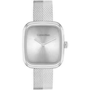 Calvin 25100098 Adore damklocka rektangulär kvartsklocka med silver Milanesiskt armband, 30 mm boett, Silver Calvin 25100098 Adore damklocka rektangulär kvartsklocka med silver Milanesiskt armband, 30 mm boett, Silver