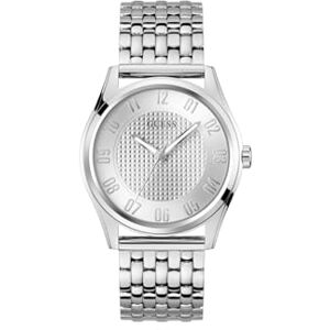 GUESS Tate herrarmbandsur, kvarts analog, rostfritt stål, 42 mm, rostfritt stål armband, silver, 5 bar, urtavlans färg: Silver, lysande visare, GW0895G1 GUESS Tate herrarmbandsur, kvarts analog, rostfritt stål, 42 mm, rostfritt stål armband, silver, 5 bar, urtavlans färg: Silver, lysande visare, GW0895G1