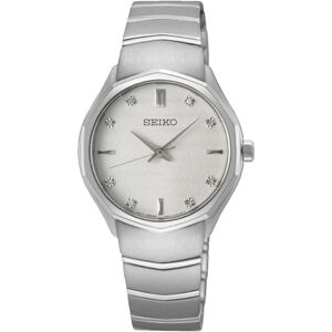 Seiko Quartz Analog Damklocka med rem i rostfritt stål SUR615P1 Seiko Quartz Analog Damklocka med rem i rostfritt stål SUR615P1