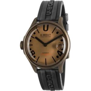 U-Boat mäns analog kvartsklocka med rostfritt stålrem mitten av 39919, Grå, vintage U-Boat mäns analog kvartsklocka med rostfritt stålrem mitten av 39919, Grå, vintage