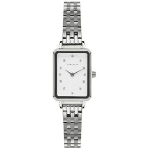 Carlheim Damklockor Mila Petite Square 2620, vit, SILVER, Klassisk Carlheim Damklockor Mila Petite Square 2620, vit, SILVER, Klassisk