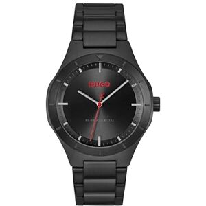 HUGO Three Hand Quartz Movement Watch Svart #LIT Collection med svart rostfritt stålarmband 1530450 HUGO Three Hand Quartz Movement Watch Svart #LIT Collection med svart rostfritt stålarmband 1530450