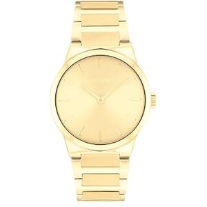 Calvin Two Hand Quartz Movement Watch för kvinnor CK LINEAR ELEGANCE Collection med guldfärgat rostfritt stålarmband 25100077 Calvin Two Hand Quartz Movement Watch för kvinnor CK LINEAR ELEGANCE Collection med guldfärgat rostfritt stålarmband 25100077