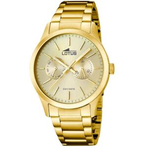 Lotus Analog kvartsklocka för män med rostfritt stål armband 15955/2, Beige, Armband Lotus Analog kvartsklocka för män med rostfritt stål armband 15955/2, Beige, Armband