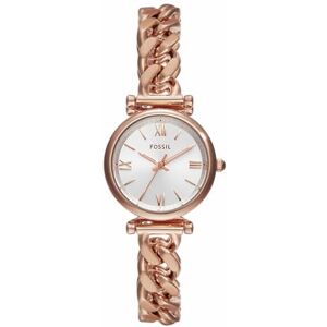 Fossil Carlie Damklocka, kvartsurverk med armband i rostfritt stål eller läder Fossil Carlie Damklocka, kvartsurverk med armband i rostfritt stål eller läder