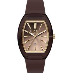 ICE-WATCH , Ice Boliday Women Dome Plastic Chocolate, Brunt Damur Med Silikonarmband, 025182, Small ICE-WATCH , Ice Boliday Women Dome Plastic Chocolate, Brunt Damur Med Silikonarmband, 025182, Small