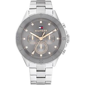 Tommy Hilfiger analog multifunktion kvartsur för kvinnor med silver rostfritt stål armband 1782742, Grå Tommy Hilfiger analog multifunktion kvartsur för kvinnor med silver rostfritt stål armband 1782742, Grå