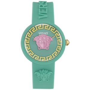 Versace unisex barn analog schweizisk kvartsklocka med silikonrem VE9200225 Versace unisex barn analog schweizisk kvartsklocka med silikonrem VE9200225