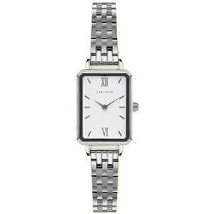 Carlheim Damklockor Mila Petite Square 2620, vit, SILVER, Klassisk Carlheim Damklockor Mila Petite Square 2620, vit, SILVER, Klassisk