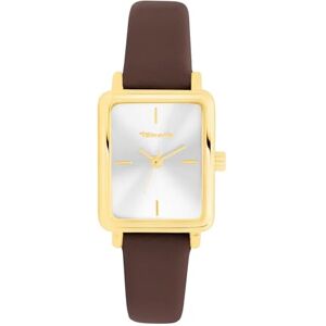 Tamaris damklocka – rektangulär – guld – 23 mm – elegant damklocka i metall med kvartsurverk – analog armbandsur – 3 atm vattentät – reptålig Tamaris damklocka – rektangulär – guld – 23 mm – elegant damklocka i metall med kvartsurverk – analog armbandsur – 3 atm vattentät – reptålig