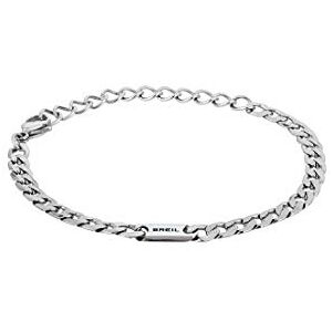 Breil Armband GROOVY für Herren aus Edelstahl in der Farbe Silber, mit Karabinerverschluss, Länge: 22 cm, TJ1979 Breil Armband GROOVY für Herren aus Edelstahl in der Farbe Silber, mit Karabinerverschluss, Länge: 22 cm, TJ1979