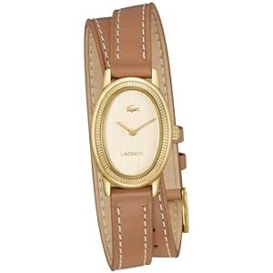 Lacoste Two Hand Quartz Movement Watch för kvinnor PARISIENNE kollektion med brunt läderrem 2001454 Lacoste Two Hand Quartz Movement Watch för kvinnor PARISIENNE kollektion med brunt läderrem 2001454
