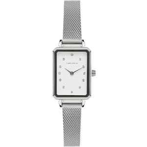 Carlheim Damklockor Mila Petite Square 2620, vit, SILVER, Klassisk Carlheim Damklockor Mila Petite Square 2620, vit, SILVER, Klassisk