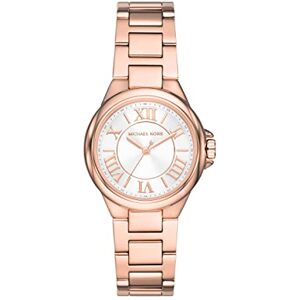 Michael Kors Camille Damklocka, kvartsverk med armband i rostfritt stål eller läder Michael Kors Camille Damklocka, kvartsverk med armband i rostfritt stål eller läder