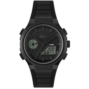 Lacoste analog-digital multifunktions kvartsur LC33 kollektion med silikonarmband tillgänglig för honom och för henne, Full svart herr, armband Lacoste analog-digital multifunktions kvartsur LC33 kollektion med silikonarmband tillgänglig för honom och för henne, Full svart herr, armband