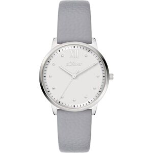 s.Oliver damklocka – rund – silver – 16 mm – elegant damklocka i metall med kvartsurverk – 3 atm vattentät – reptålig s.Oliver damklocka – rund – silver – 16 mm – elegant damklocka i metall med kvartsurverk – 3 atm vattentät – reptålig