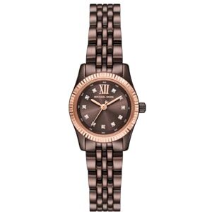 Michael Kors Lexington Damklocka, 26 mm, kvartsurverk med tre visare och armband i rostfritt stål Michael Kors Lexington Damklocka, 26 mm, kvartsurverk med tre visare och armband i rostfritt stål