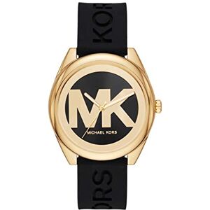 Michael Kors Janelle Damklocka, Quartz trehandsurverk med armband i rostfritt stål eller silikon Michael Kors Janelle Damklocka, Quartz trehandsurverk med armband i rostfritt stål eller silikon