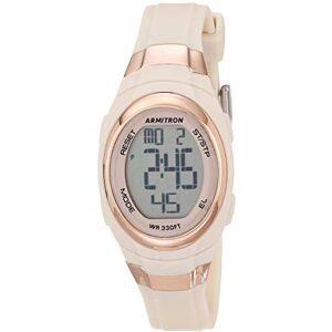Armitron klocka för kvinnors med digital kronograf och hartsarmband, 45/7034, Rosa/Rosa Armitron klocka för kvinnors med digital kronograf och hartsarmband, 45/7034, Rosa/Rosa