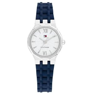 Tommy Hilfiger Tre Hand Quartz Rörelseklocka Blå Med Blå Silikon Armband 1782885 Tommy Hilfiger Tre Hand Quartz Rörelseklocka Blå Med Blå Silikon Armband 1782885