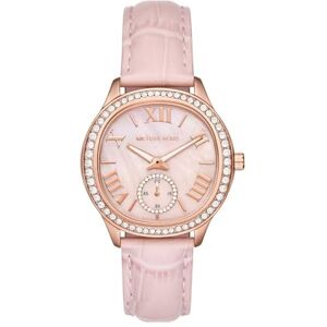 Michael Kors Sage Damklocka, Quartz trehandsurverk med armband i rostfritt stål eller läder Michael Kors Sage Damklocka, Quartz trehandsurverk med armband i rostfritt stål eller läder