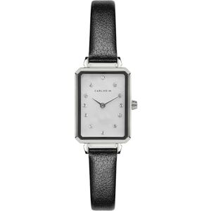 Carlheim Damklockor Mila Petite Square 2620, Mop White, SILVER, Klassisk Carlheim Damklockor Mila Petite Square 2620, Mop White, SILVER, Klassisk