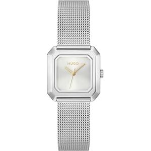 HUGO Tre Hand Quartz Rörelseklocka Silver #HAZEL Collection med Silver Rostfritt Stål Armband 1540183 HUGO Tre Hand Quartz Rörelseklocka Silver #HAZEL Collection med Silver Rostfritt Stål Armband 1540183