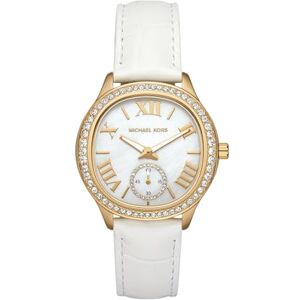 Michael Kors Sage Damklocka, Quartz trehandsurverk med armband i rostfritt stål eller läder Michael Kors Sage Damklocka, Quartz trehandsurverk med armband i rostfritt stål eller läder