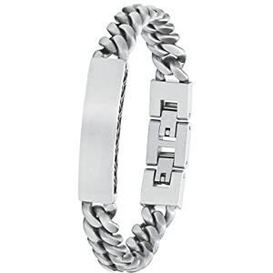 s.Oliver Ident armband rostfritt stål armsmycken för män, 20+1,5 cm, silver, Levereras i smyckespresentask, 2027424 s.Oliver Ident armband rostfritt stål armsmycken för män, 20+1,5 cm, silver, Levereras i smyckespresentask, 2027424