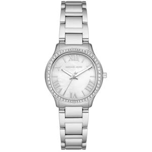 Michael Kors Sage Damklocka, Quartz trehandsurverk med armband i rostfritt stål eller läder Michael Kors Sage Damklocka, Quartz trehandsurverk med armband i rostfritt stål eller läder