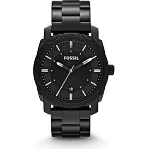 Fossil Machine herrklocka, kvartsverk med armband i rostfritt stål eller läder Fossil Machine herrklocka, kvartsverk med armband i rostfritt stål eller läder
