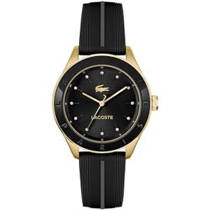 Lacoste Three Hand Quartz Movement Watch för kvinnor BILLIE Collection med svart silikonarmband 2001461 Lacoste Three Hand Quartz Movement Watch för kvinnor BILLIE Collection med svart silikonarmband 2001461