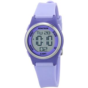 Armitron klocka för kvinnor med digital kronograf och hartsarmband, 45/7102, Ljuslila Armitron klocka för kvinnor med digital kronograf och hartsarmband, 45/7102, Ljuslila