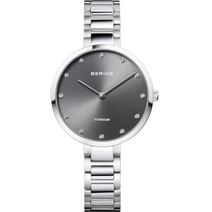 BERING Kvinnor Analogt Quarz Titanium Collection armbandsur med Titan Armband och Safirglas BERING Kvinnor Analogt Quarz Titanium Collection armbandsur med Titan Armband och Safirglas