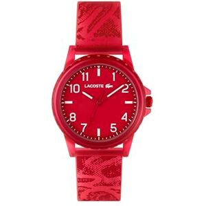 Lacoste Rider Analog barnklocka – kvartsrörelse, vattentålig, silikonrem – unisex-gåva för pojkar och flickor, Röd, armband Lacoste Rider Analog barnklocka – kvartsrörelse, vattentålig, silikonrem – unisex-gåva för pojkar och flickor, Röd, armband